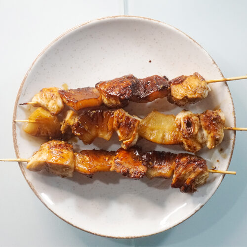 Receta Brochetas De Pollo Y Piña Con Salsa Teriyaki - Recetas De Nonoa